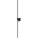 Z-Bar LED 4 inch Matte black Wall Sconce Wall Light, Center Mount